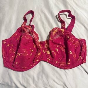 Prima Donna pink embroidered mesh bra size 38H